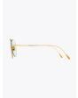 Cutler and Gross 1266 Aviator Sunglasses Gold Plated with Pale Light Blue Lens 3