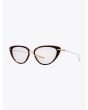 Dita Lacquer Cat-eye Optical Glasses Tortoise Three-quarter View