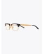 Statesman Three - Dita Optical Glasses Dark Grey/Gold front view three-quarter