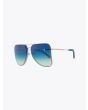 Fakbyfak X Manish Arora Sunglasses Gold/Blue Front Three-quarters
