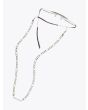 Frame Chain Full Figaro Chain Glasses White Gold 1