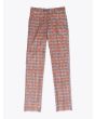 GBS trousers Lido Cotton Check Brown Front View