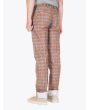GBS trousers Lido Cotton Check Brown Left Rear Quarter
