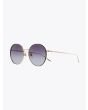 Gucci Rounded Shape Sunglasses Gold / Gold 003 3