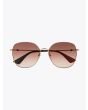 Gucci Round Shape Sunglasses Gold / Gold 003 1