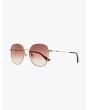 Gucci Round Shape Sunglasses Gold / Gold 003 3