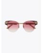 Gucci Cat-Eye Combi Shape Sunglasses Brown / Gold 1