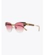 Gucci Cat-Eye Combi Shape Sunglasses Brown / Gold 3