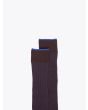Gallo Long Socks Twin Ribbed Cotton Brown / Blue 3