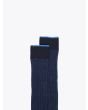 Gallo Long Socks Twin Ribbed Cotton Navy Blue / Blue 3