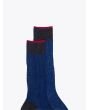 Gallo Short Socks Twin Ribbed Cotton Blue / Anthracite 3