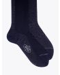 Gallo Plain Cotton Long Socks Navy Blue 3