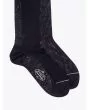 Gallo Long Socks Plain Wool Black 2