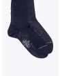 Gallo Short Socks Plain Wool Navy Blue 2