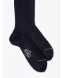 Gallo Long Socks Ribbed Wool Black 2