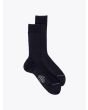 Gallo Short Socks Ribbed Wool Black 1
