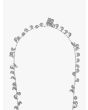 Goti CN1283 Silver Necklace w/Leaves Details Chain