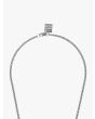 Goti CN569 Silver Necklace w/Rings Details Closing