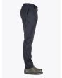 Giab's Archivio David Slim-Fit Stretch Wool/Polyamide Flat-Front Pants Black Side View