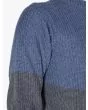 Howlin' Badarou Sweater Denim/Charcoal Detail