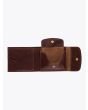 Il Bisonte C0976 Man’s Vintage Cowhide Leather Wallet Brown Inside with Coin Pocket