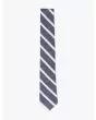 The Hill-Side Pointed Tie Cotton/Linen Narrow Border Stripe - E35 SHOP