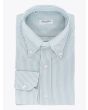 Salvatore Piccolo Shirt BD Cotton Oxford Striped Green - E35 SHOP