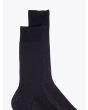 Gallo Ribbed Cotton Short Socks Anthracite - E35 SHOP