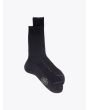 Gallo Ribbed Cotton Short Socks Anthracite - E35 SHOP