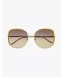 Gucci Sunglasses Squared Metal Gold/Gold 002 - E35 SHOP