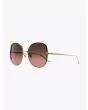 Gucci Sunglasses Squared Metal Gold/Gold 003 - E35 SHOP