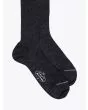 Gallo Long Socks Ribbed Wool Anthracite - E35 SHOP