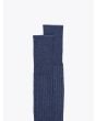 Gallo Long Socks Twin Ribbed Cotton Denim - E35 SHOP
