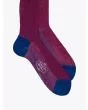 Gallo Short Socks Twin Ribbed Cotton Red / Blue - E35 SHOP