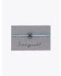 Barbara Zuna-Kratky Smooth Silver Blackened Ring 11 Cord Bracelet Aquamarine - E35 SHOP