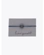 Barbara Zuna-Kratky Smooth Silver Blackened Ring 13 Cord Bracelet Indigo - E35 SHOP