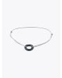 Barbara Zuna-Kratky Smooth Silver Blackened Ring 13 Cord Bracelet Silver - E35 SHOP