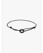 Barbara Zuna-Kratky Smooth Silver Blackened Ring 15 Cord Bracelet Black - E35 SHOP
