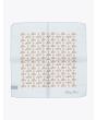 Salvatore Piccolo Printed Wool/Silk Blue Pocket Square - E35 SHOP