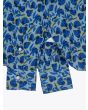Barba Napoli Button Down Floral-Print Blue Linen Shirt - E35 SHOP
