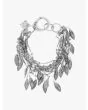 Goti Bracelet BR630 Silver Leaves Stone Pearls - E35 SHOP