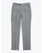 Salvatore Piccolo Pleated Pants Checked Grey/Black - E35 SHOP