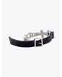 Goti Bracelet BR506 Curb Chain Cross Silver/Leather - E35 SHOP