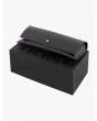 Kuboraum Mask P55 Frameless Rectangle Sunglasses Black with a leather case, and paper box front view