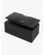 Kuboraum Mask X6 Cat-Eye Sunglasses Black Shine with nylon pouch case, cloth cleaning, and paper box