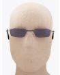 Kuboraum Mask H40 Frameless Sunglasses Black with mannequin front view