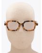 Kuboraum Mask P4 D-Frame Glasses Yellow Havana with mannequin front view