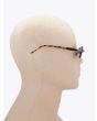 Kuboraum Mask P55 Frameless Rectangle Sunglasses Black with mannequin side view