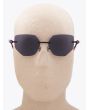 Kuboraum Mask P58 Frameless Cat-Eye Sunglasses Black with mannequin front view