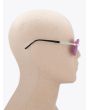 Kuboraum Mask P8 D-Frame Sunglasses Cyclamen with mannequin side view